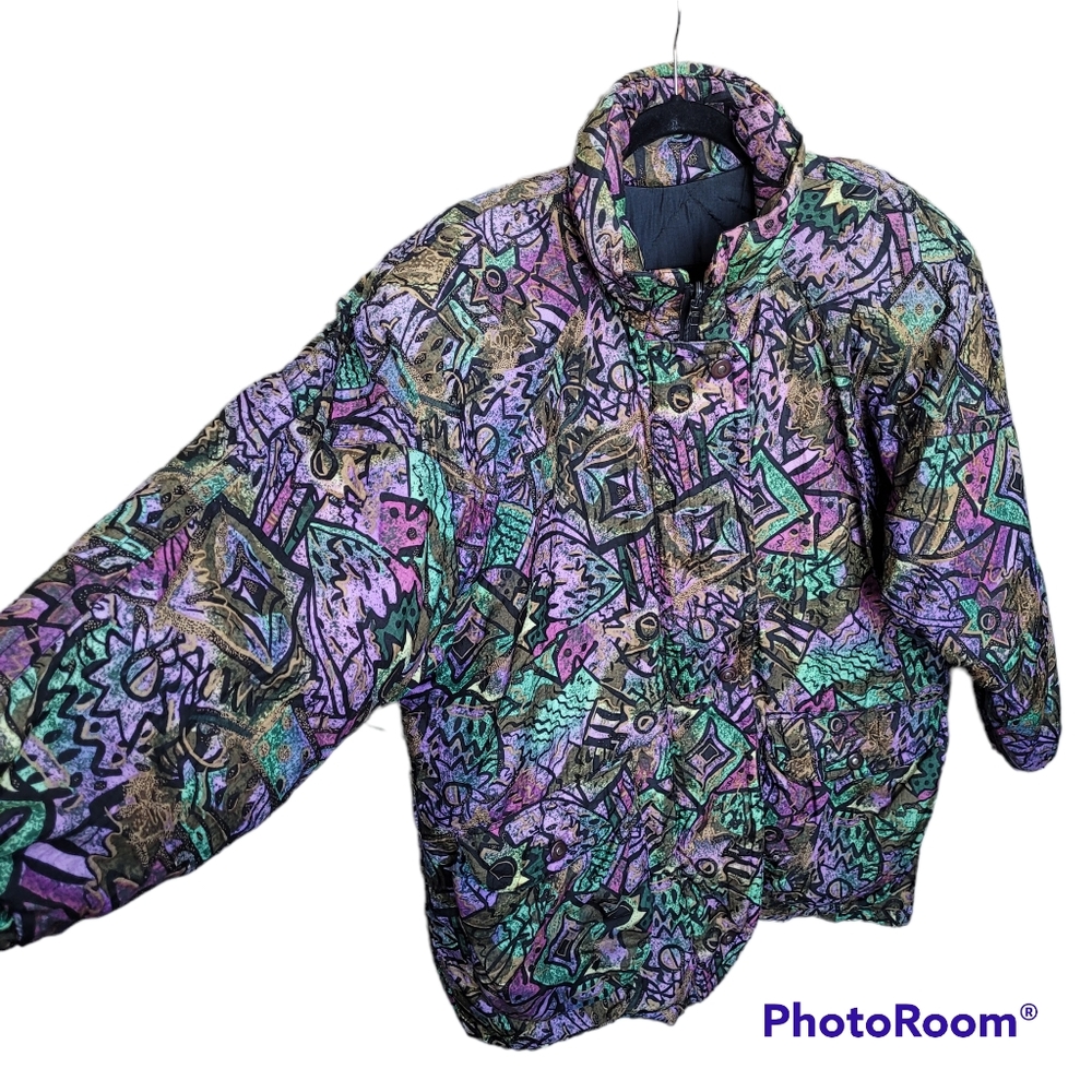 Vintage 90's Reversible Puff Quilted Jacket